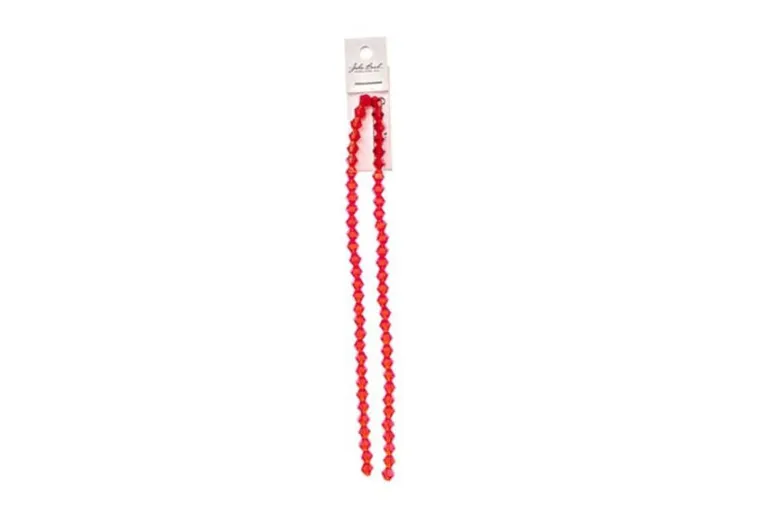 Crystal Lane 7-inch Strands 6mm Bicone Opaque Light Champagne Luster