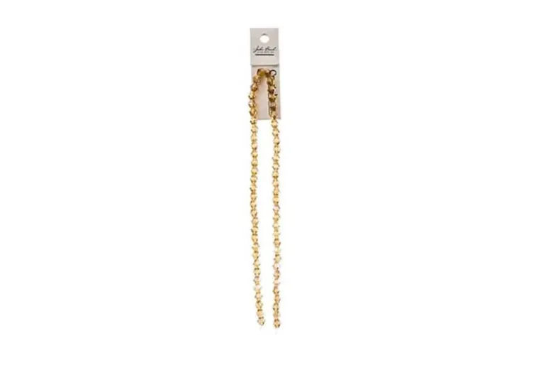 Crystal Lane 7-inch Strands 6mm Bicone Opaque Light Champagne Luster