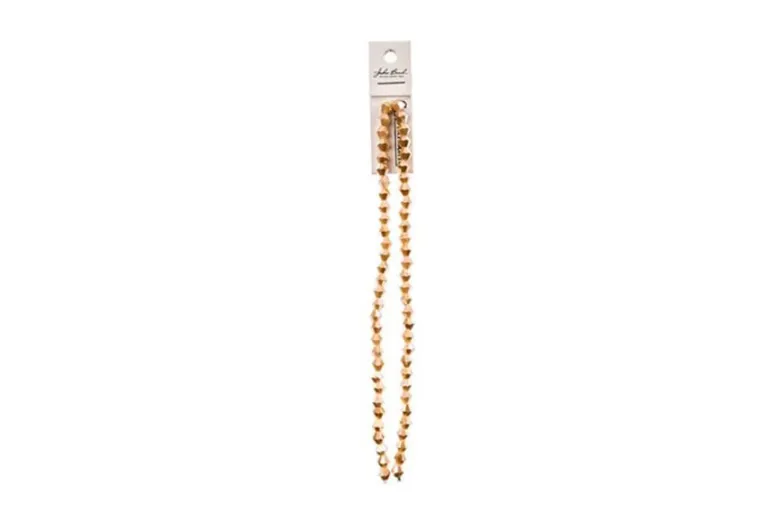 Crystal Lane 7-inch Strands 6mm Bicone Opaque Light Champagne Luster