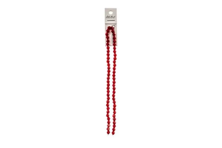 Crystal Lane 7-inch Strands 6mm Bicone Opaque Light Champagne Luster