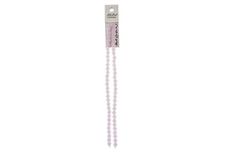 Crystal Lane 7-inch Strands 6mm Bicone Opaque Light Champagne Luster