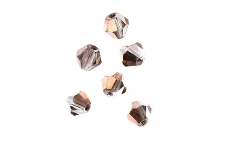 Crystal Lane 7-inch Strands 4mm Bicone Transparent Amber