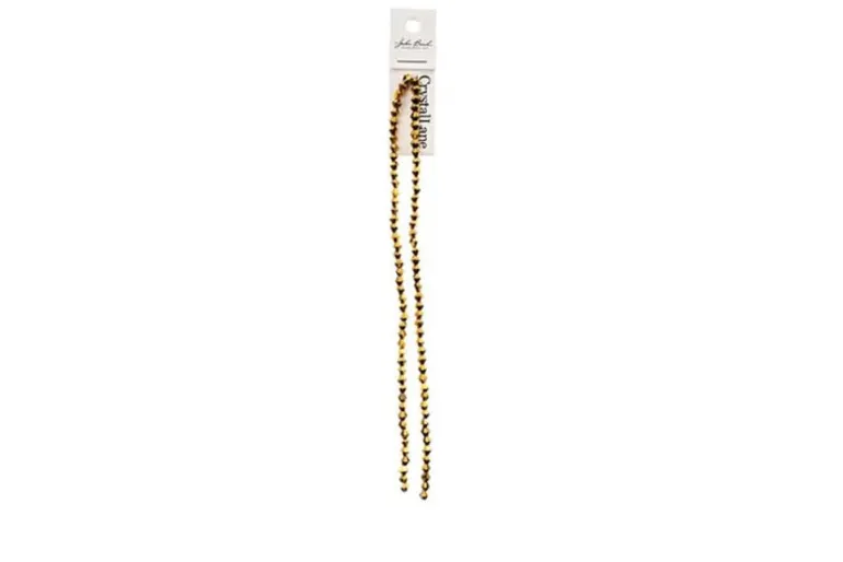 Crystal Lane 7-inch Strands 4mm Bicone Transparent Crystal with Half Copper Iris