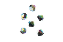 Crystal Lane 7-inch Strands 4mm Bicone Transparent Dark Sapphire