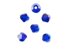 Crystal Lane 7-inch Strands 4mm Bicone Transparent Dark Sapphire