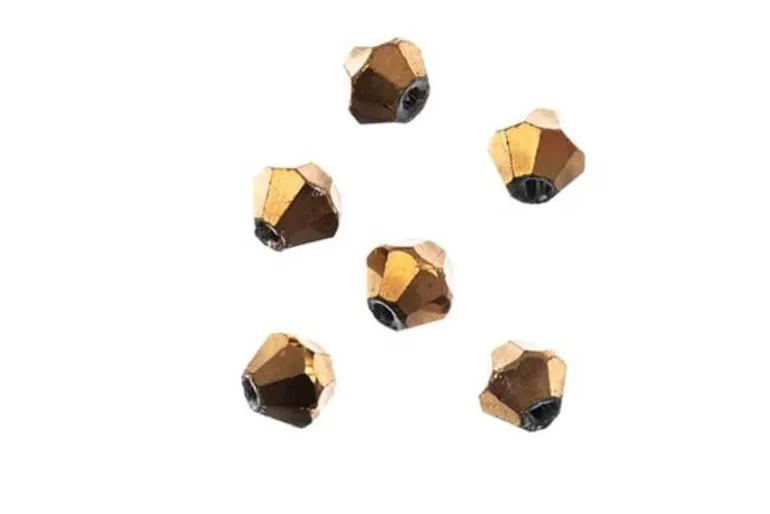 Crystal Lane 7-inch Strands 4mm Bicone Opaque Purple Iris