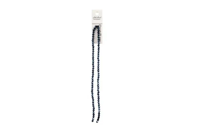Crystal Lane 7-inch Strands 4mm Bicone Opaque Blue Iris