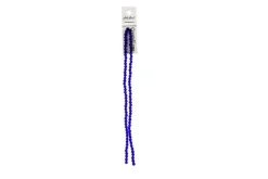 Crystal Lane 7-inch Strands 4mm Bicone Opaque Blue Iris