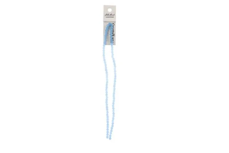 Crystal Lane 7-inch Strands 4mm Bicone Opaque Blue AB