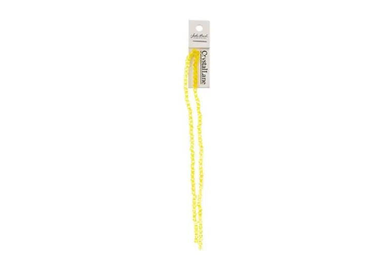 Crystal Lane 7-inch Strands 4mm Bicone Opaque Yellow