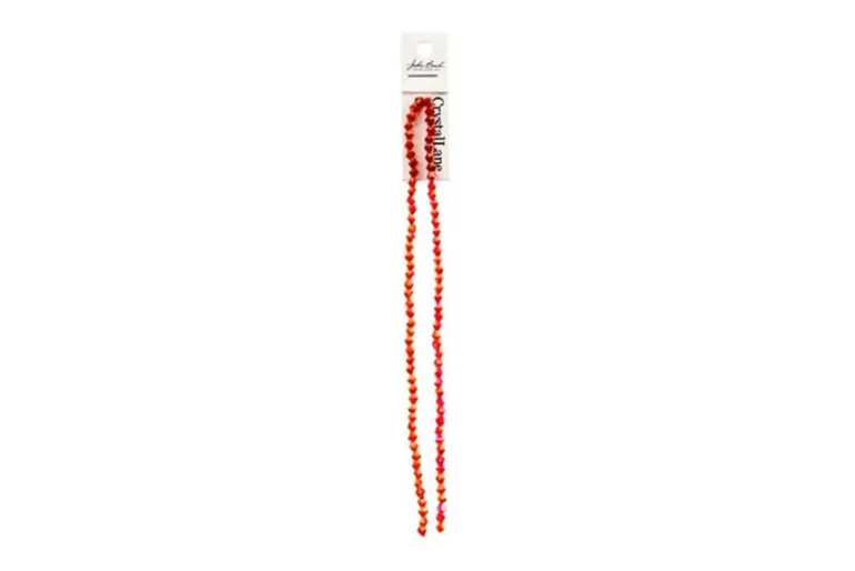 Crystal Lane 7-inch Strands 4mm Bicone Opaque Light Champagne Luster