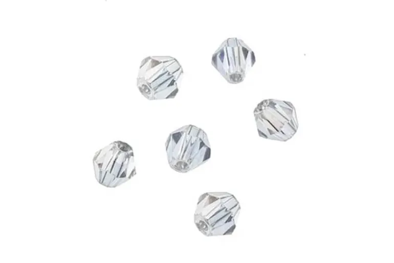 Crystal Lane 7-inch Strands 4mm Bicone Opaque White