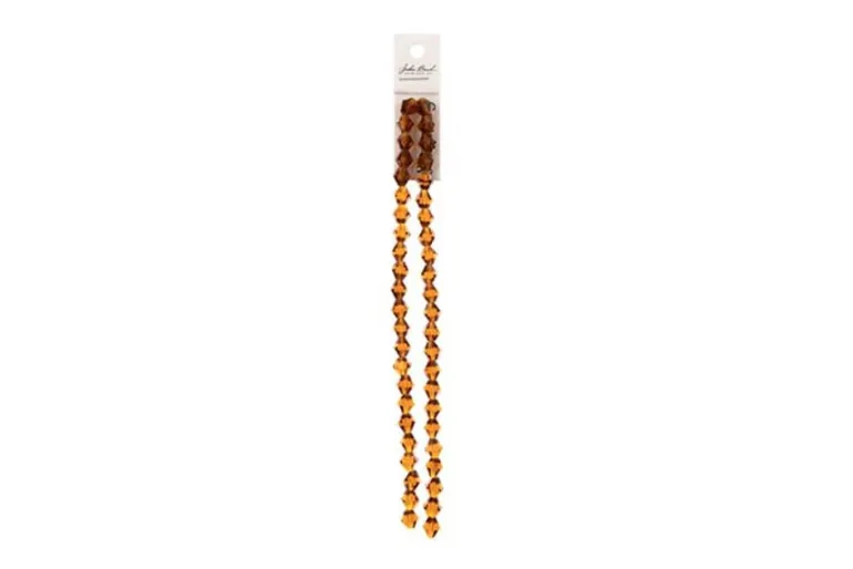 Crystal Lane 7-inch Strands 8mm Opaque Copper Iris