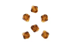 Crystal Lane 7-inch Strands 8mm Opaque Copper Iris