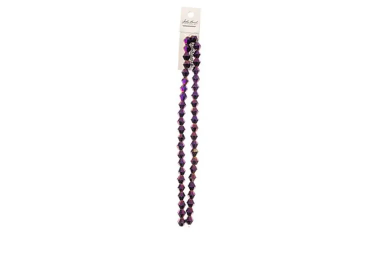 Crystal Lane 7-inch Strands 8mm Opaque Gold Iris