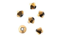 Crystal Lane 7-inch Strands 8mm Opaque Gold Iris