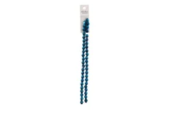 Crystal Lane 7-inch Strands 8mm Opaque Dark Sapphire with Half Multi Color Iris