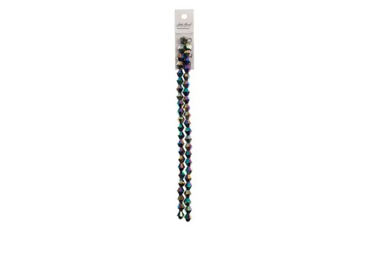 Crystal Lane 7-inch Strands 8mm Opaque Purple Iris