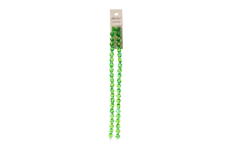 Crystal Lane 7-inch Strands 8mm Transparent Dark Green AB