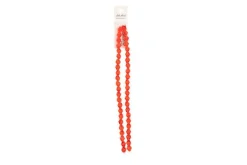 Crystal Lane 7-inch Strands 8mm Transparent Orange