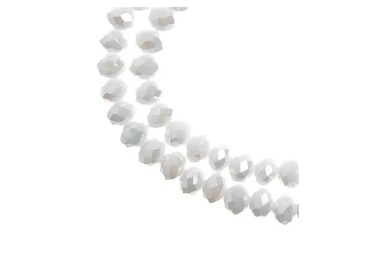 Crystal Lane 7-inch Strands 4x6mm Rondelle Opaque Red