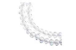 Crystal Lane 7-inch Strands 4x6mm Rondelle Opaque Red