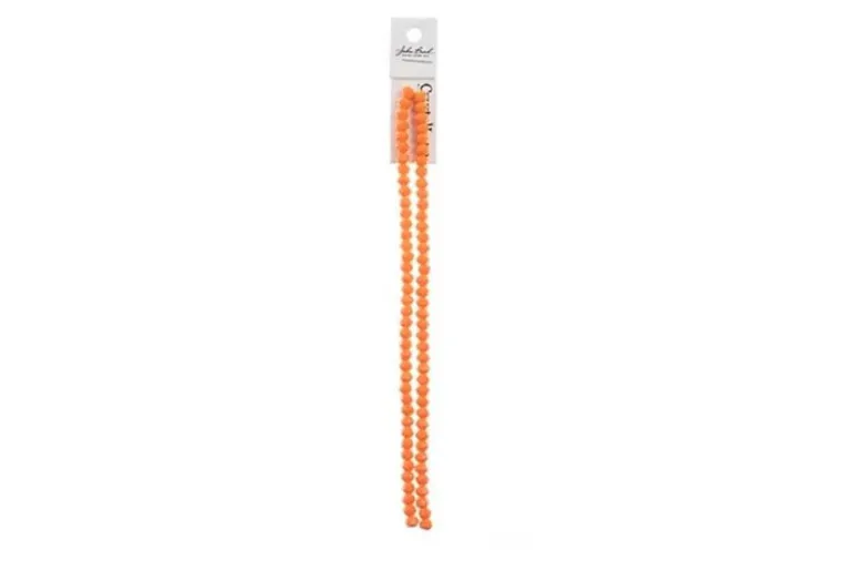 Crystal Lane 7-inch Strands 4x6mm Rondelle Opaque Red