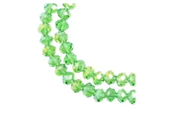 Crystal Lane 7-inch Strands 4x6mm Rondelle Transparent Pink AB