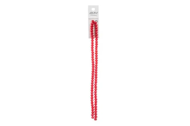 Crystal Lane 7-inch Strands 4x6mm Rondelle Opaque White Matte