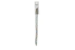 Crystal Lane 7-inch Strands 3x4mm Rondelle Opaque Black
