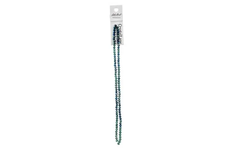 Crystal Lane 7-inch Strands 3x4mm Rondelle Opaque Purple Iris