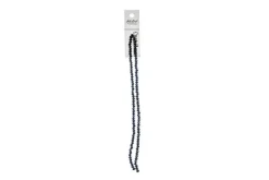 Crystal Lane 7-inch Strands 3x4mm Rondelle Opaque Purple Iris