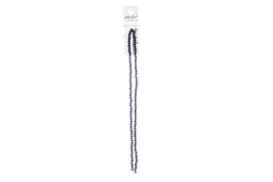 Crystal Lane 7-inch Strands 3x4mm Rondelle Opaque Blue Iris