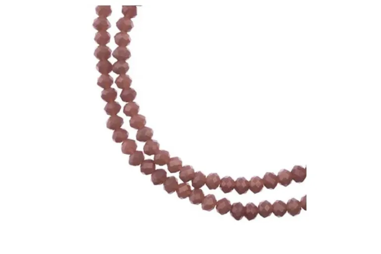Crystal Lane 7-inch Strands 3x4mm Rondelle Opaque Periwinkle