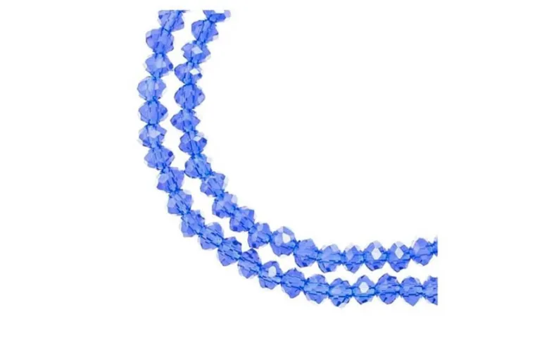 Crystal Lane 7-inch Strands 3x4mm Rondelle Opaque Periwinkle