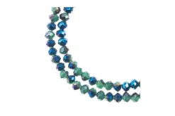 Crystal Lane 7-inch Strands 3x4mm Rondelle Opaque Periwinkle