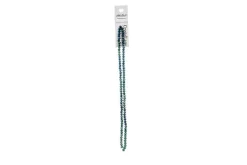 Crystal Lane 7-inch Strands 3x4mm Rondelle Opaque Dark Blue w/Half Gold Iris