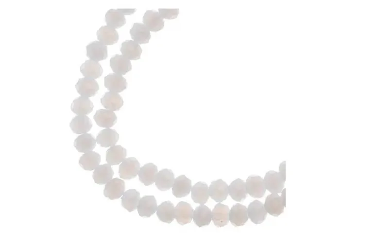 Crystal Lane 7-inch Strands 3x4mm Rondelle Transparent Yellow