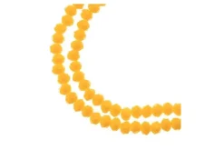 Crystal Lane 7-inch Strands 3x4mm Rondelle Transparent Yellow