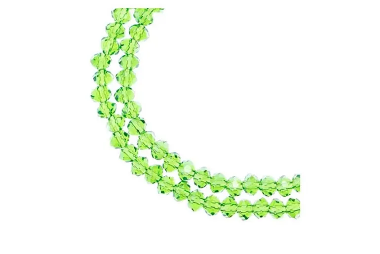Crystal Lane 7-inch Strands 3x4mm Rondelle Opaque Red