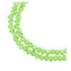 Crystal Lane 7-inch Strands 3x4mm Rondelle Transparent Red AB