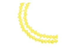 Crystal Lane 7-inch Strands 3x4mm Rondelle Transparent Crystal AB