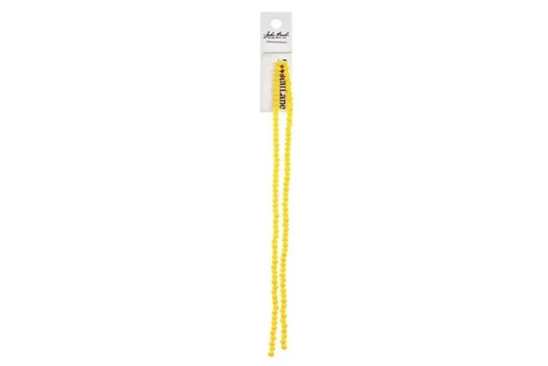 Crystal Lane 7-inch Strands 3x4mm Rondelle Opaque White Matte AB