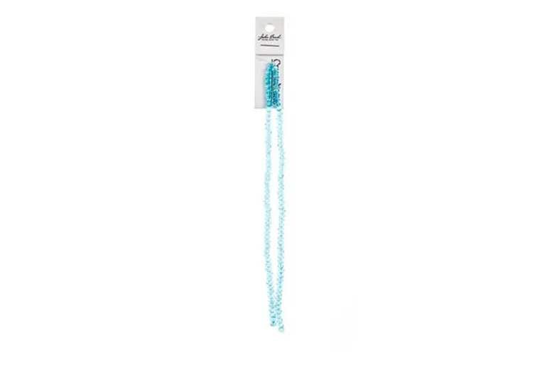 Crystal Lane 7-inch Strands 3x4mm Rondelle Opaque White Matte AB