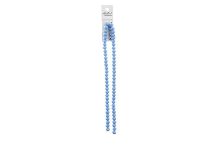 Crystal Lane 7-inch Strands 6x8mm Rondelle Opaque Black