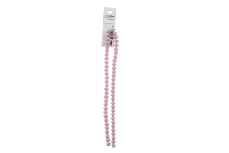 Crystal Lane 7-inch Strands 6x8mm Rondelle Transparent Dark Sapphire