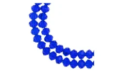 Crystal Lane 7-inch Strands 6x8mm Rondelle Opaque Dark Sapphire
