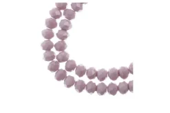 Crystal Lane 7-inch Strands 6x8mm Rondelle Opaque Purple Iris