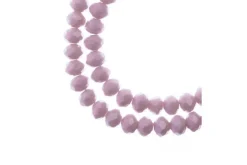 Crystal Lane 7-inch Strands 6x8mm Rondelle Opaque Dark Purple