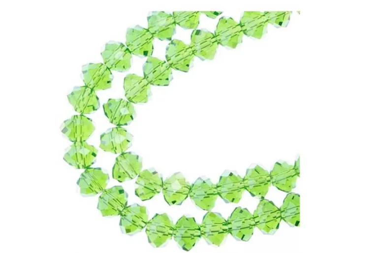 Crystal Lane 7-inch Strands 6x8mm Rondelle Opaque Blue AB